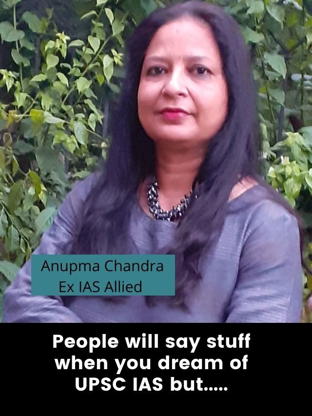 People will make fun if you want to be IAS but…?