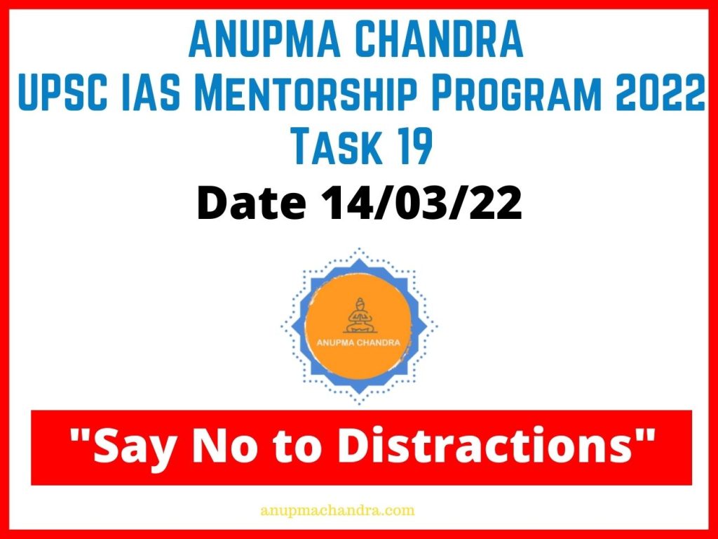 UPSC IAS Prelims 2022 Mentorship Program I Anupma Chandra