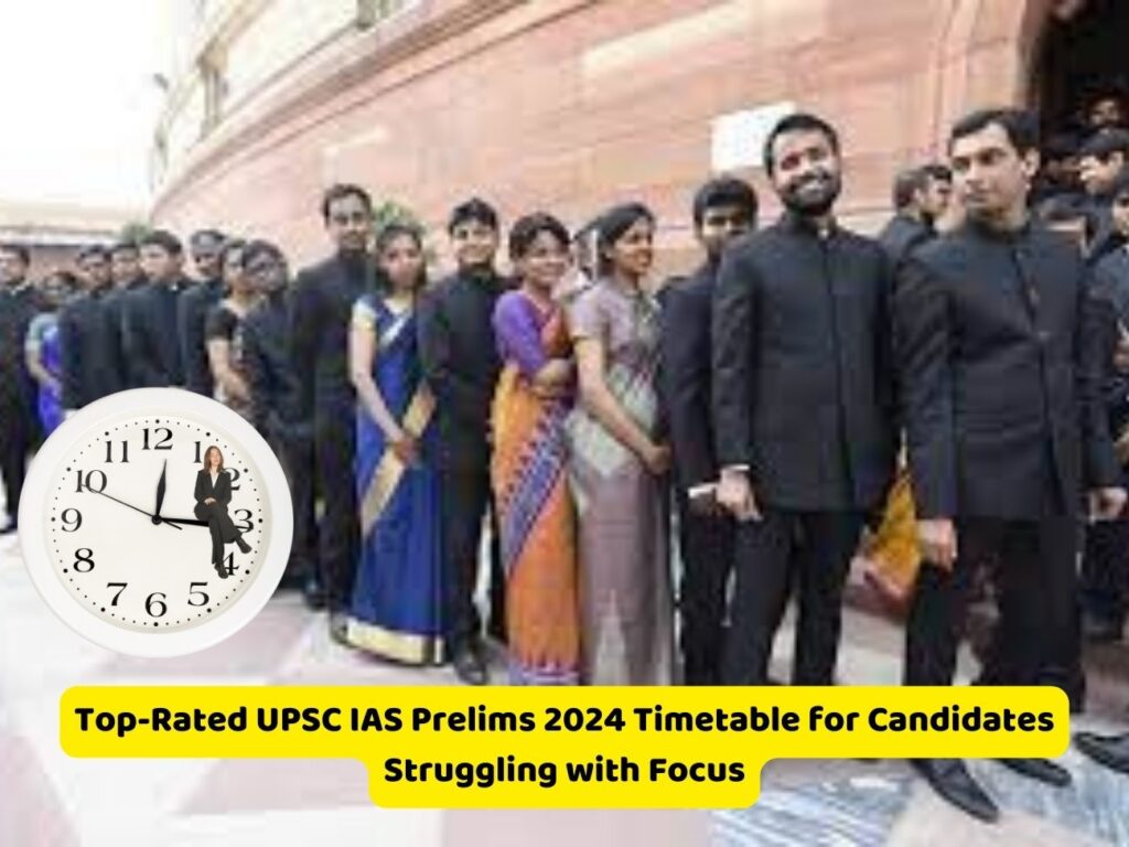 Top-Rated UPSC IAS Prelims 2024 Timetable for Candidates Struggling with Focus